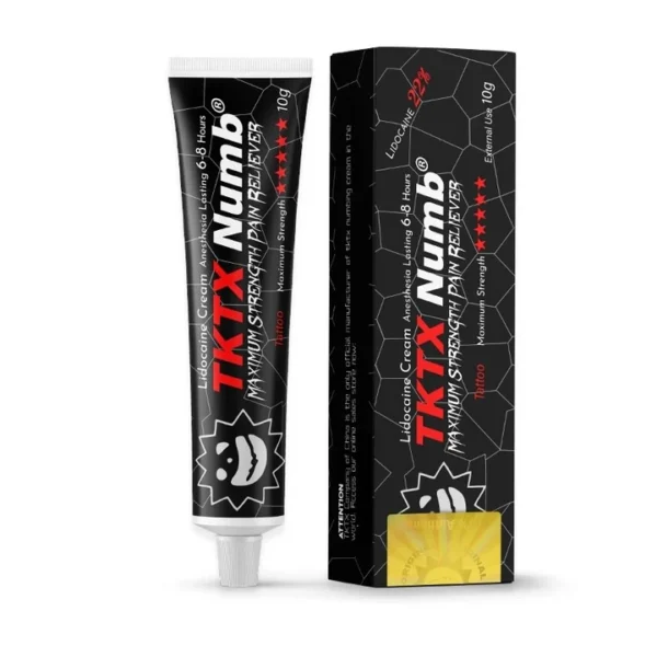 TKTX Black 95% Crema anestésica para tatuajes