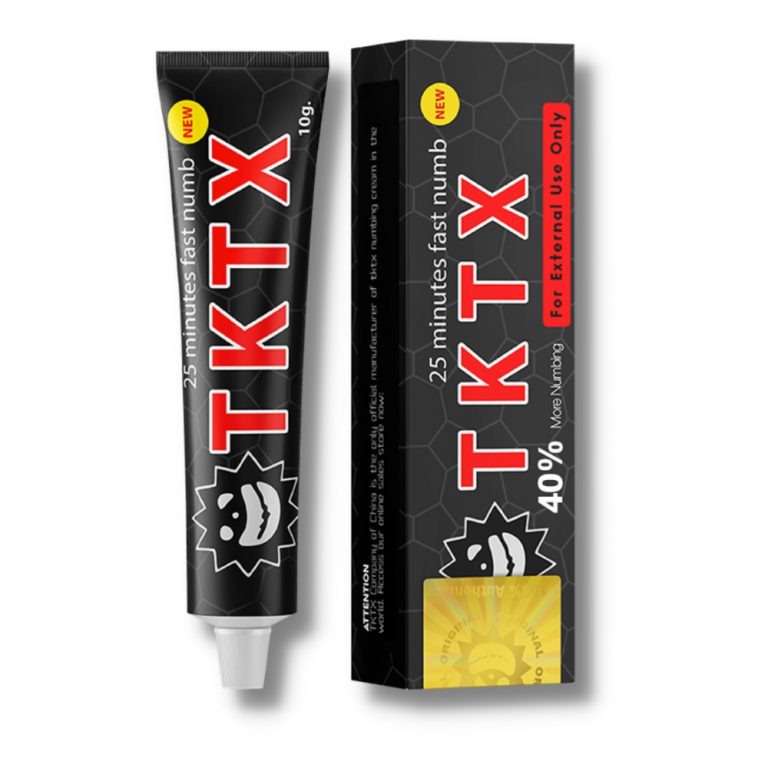 TKTX Black 75% Crema anestésica para tatuajes